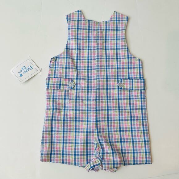 NWT Bailey Boys 9M Blythe Seersucker Jon Jon - Picture 3 of 5